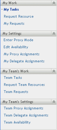 Menü „Anforderungen & Genehmigungen“