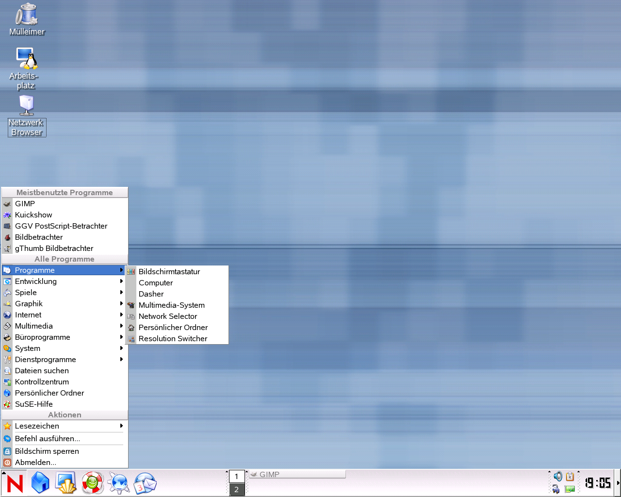 Novell Linux Desktop-Programmmen