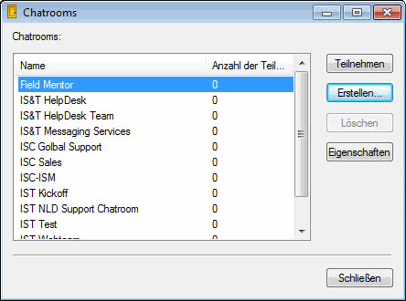 Chatroom-Suche
