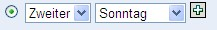 Bereich zum Starten der Bereitstellung an einem bestimmt Tag in jedem Monat