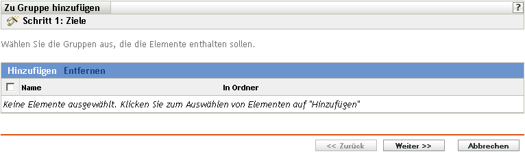 Seite Ziele