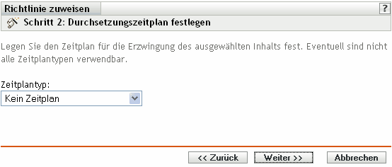 Seite Zeitplan