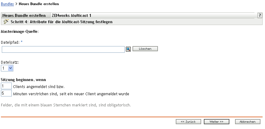 Schritt 4 zum Erstellen eines neuen Bundles: Master-Image-Ursprung (Felder "Dateipfad" und "Dateisatz")