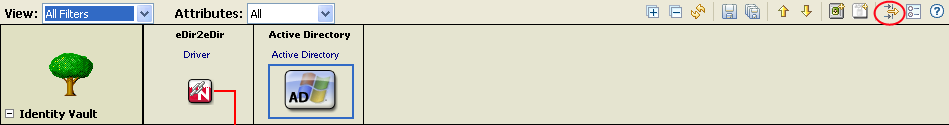 The Filter view icon