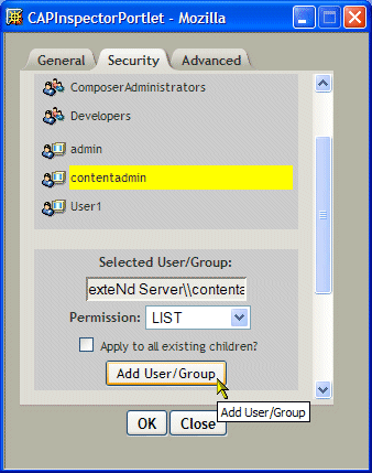 AddSecurityEx