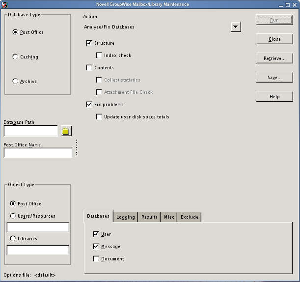 GroupWise Check on Linux