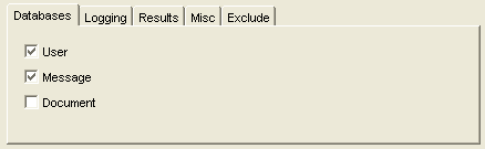 Databases Tab in the Mailbox/Library Maintenance Dialog Box