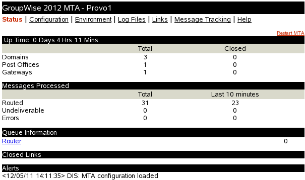MTA Web Console