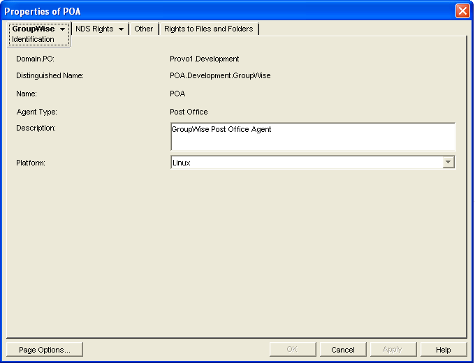 POA Identification property page