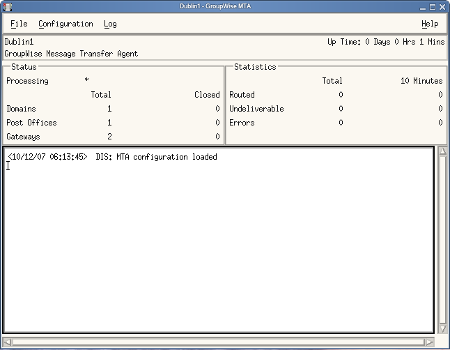 MTA agent console