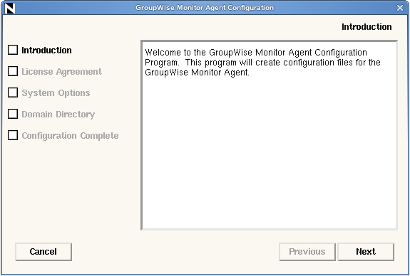 Monitor configuration page