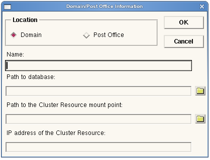 Domains / Post Offices page