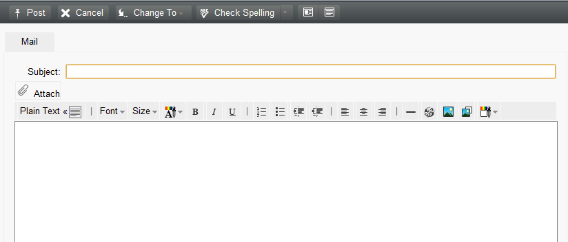 Posting an item to a shared folder