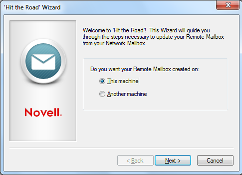 Hit the Road Wizard Welcome page