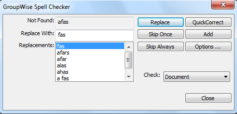 Writing Tools dialog box