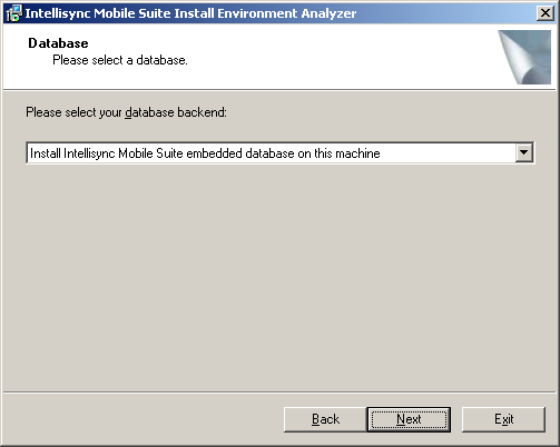 Database selection