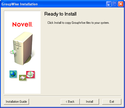 Ready to Install page