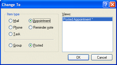 Change To dialog box