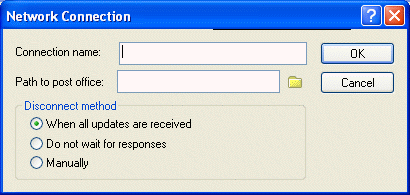 Network Connection dialog box