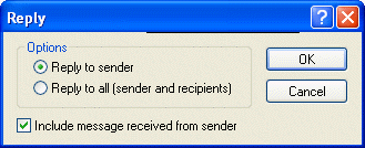 Reply dialog box