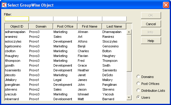 Access Control Settings property page with the new class of service and its members displayed in the list