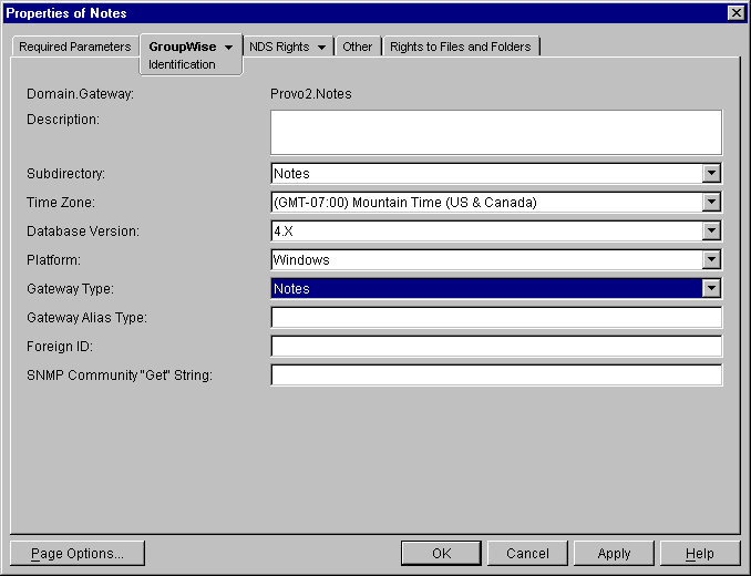 Identification page