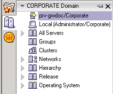 Servers menu