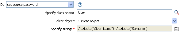 Set source password