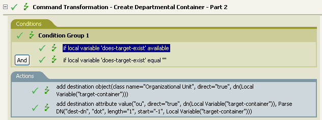 Command Transformation - Create Department Container Part 2