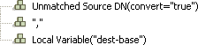 Unmatched source DN