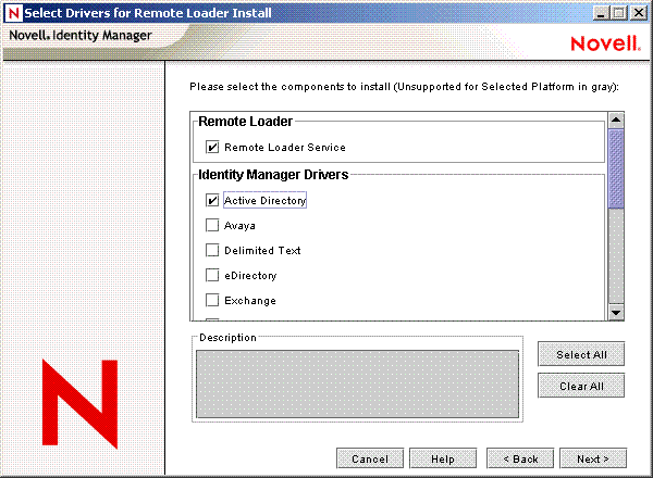 The Active Directory Check Box