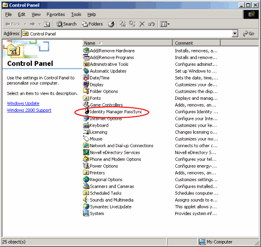 Identity Manager PassSync