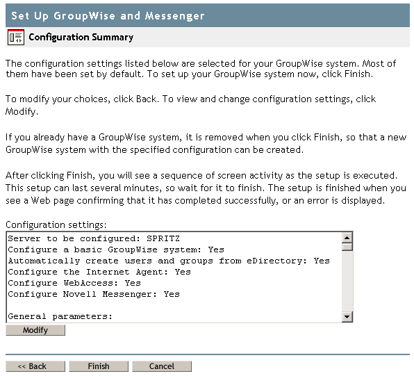 Set Up GroupWise and Messenger Web page
