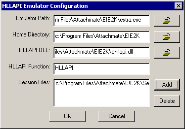 The Terminal Launcher configuration dialog box