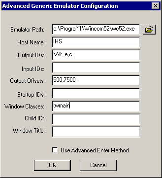 The Terminal Launcher configuration dialog box