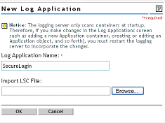 New Log Application