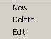 Shortcut menu for password policies pane