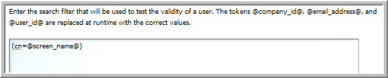 Ldap search filter