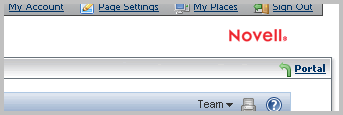 Moving From the Workspace Page Back to the Portal Page