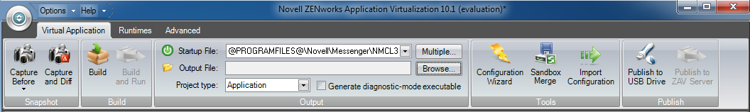 Startup File Menu