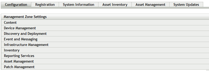 Configuration Page