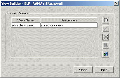 View Builder dialog box