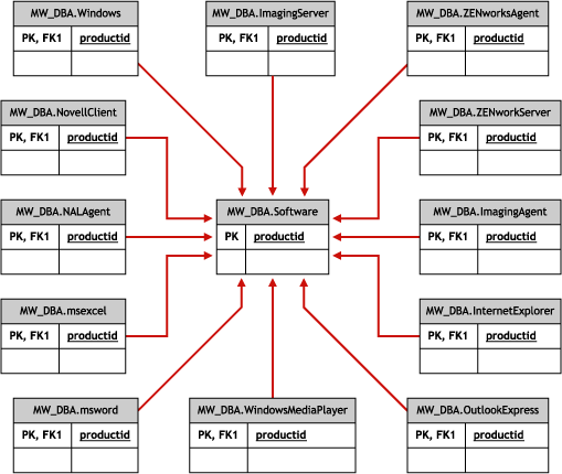 Schema for Software Sub-classes