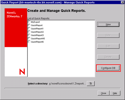 Configuring the Inventory database