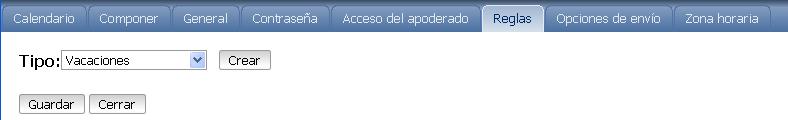Recuadro de diálogo Regla nueva