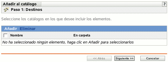 Página Destinos