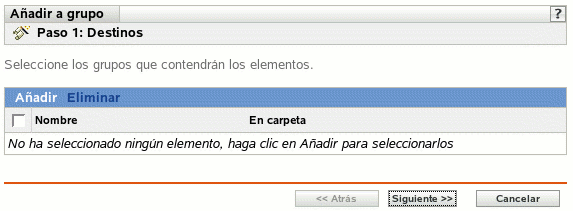 Página Destinos