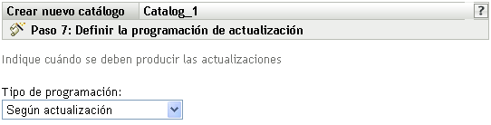 Página Programación de instalación de lotes