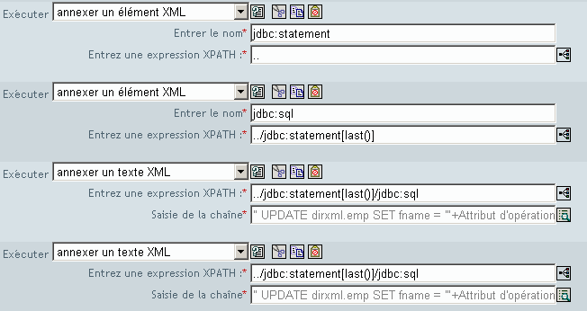 Annexer un texte XML