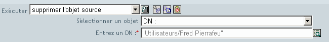 Supprimer l'objet source